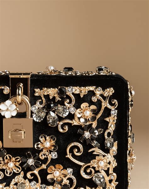 dolce gabbana box clutch|Dolce Box clutch in Black for Women.